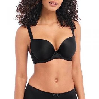 Freya Women’s Deco Underwire Plunge T‑Shirt Bra – Black 30G (Size 30G)