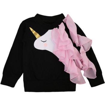 Freundlicher Einhorn Hoodie für Mädchen 0-7 Jahre