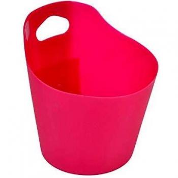 Panier rond 0, 14,5 x 16,5 cm, plastique uni, vitamine fuchsia