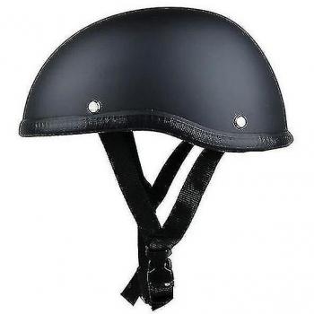 Casco Cruiser Negro Vintage para Motocicleta