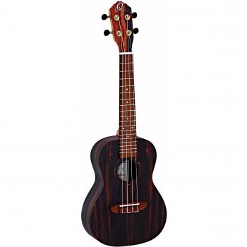 Ortega Guitars RUEB-CC Timber Concert Sized Acoustic Ukulele with Gold Hardware