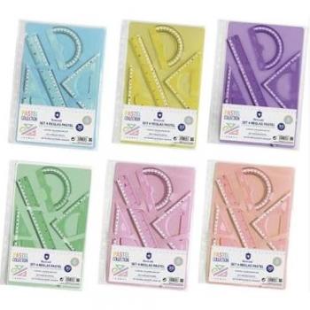 Reglas Pastel con Funda Portadora Multitaladro