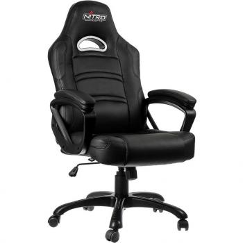 C80 Nitro Conceptos – Silla Negra de Cuero PU