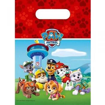 Paw Patrol fundas de regalo 6 piezas 23 x 16,5 cm