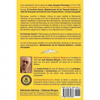 El contrato social. Meditaciones de un paseante (Tapa blanda).