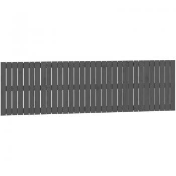 Tête de lit moderne en bois massif gris 204 cm