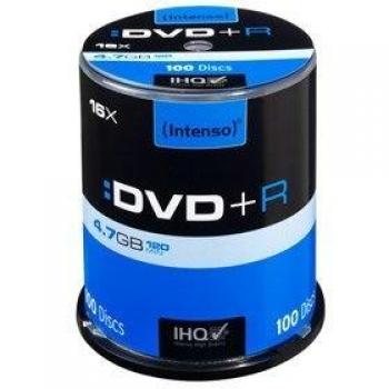 Intenso 100 DVD+R 16 × 4,7 Go – Lot Cakebox