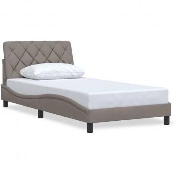 Rám postele bez matrace 100 x 200 cm v taupe barvě