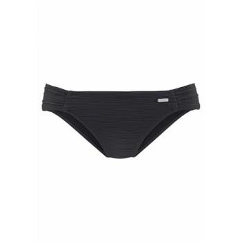 Sunseeker „Fancy“ Bikini-Hose – strukturierte schwarze Badehose, Damen, Gr. 34