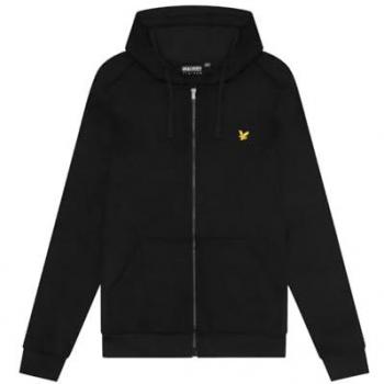 Schwarze Lyle & Scott Kapuzenjacke (XS) – Vollverschlusstyp