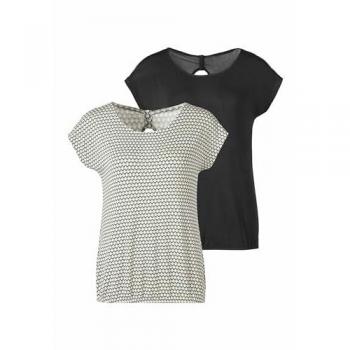 T-Shirt VIVANCE, Damen, Gr. 36/38, grün (mint, schwarz)