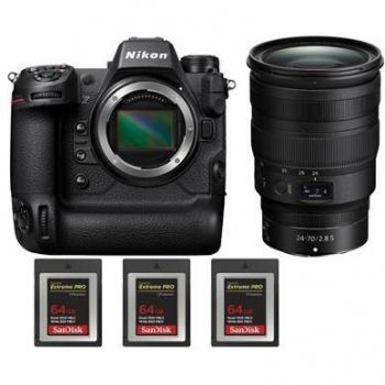 Kit Pro Nikon Z9 24‑70 mm f/2.8 + 3×CFexpress 64 GB + Manuel Photo Expert