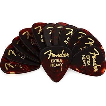 Tortoise Shell 351 Extra Heavy Gitaarplectrums – 12 Stuks