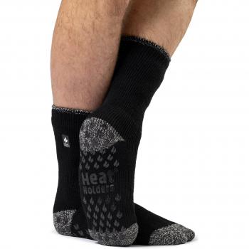 Mens Heat Holders 2.3 TOG Twist Heel & Toe Slipper Socks