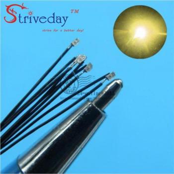 10pcs 0603 SMD Pre-soldered LED Leads 20cm 8-12V DIY 9 Color Options