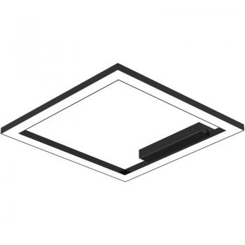 Plafoniera Metallo Nero Lucido 30W/m 4000K L40cm