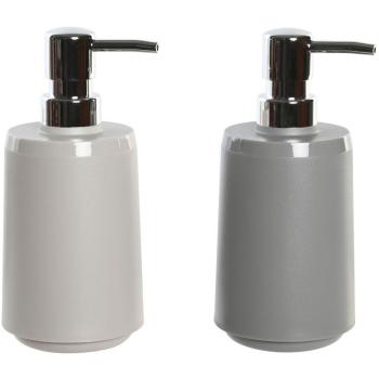 Dispenser Sapone Grigio Crema DKD Home Decor