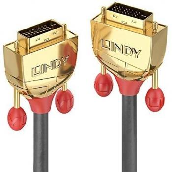 LINDY 7.5m DVI-D Dual Link Kabel Gold Line Digital Stecker 24+1