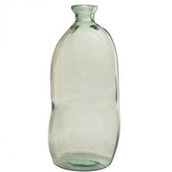 Contenant Circulaire Design Étincelant Verre Vert 73 cm