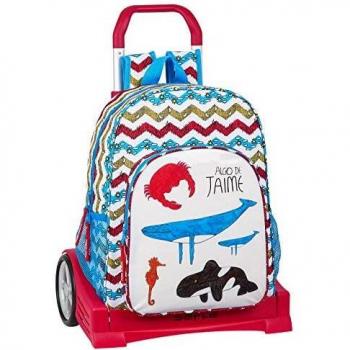 Mochila de ruedas Algo de Jaime 65068 blanca Junior