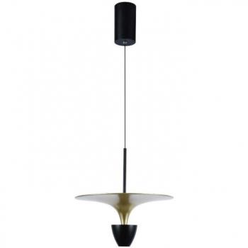 Suspension Moderne Métal Noir Doré 4000K H 140 cm