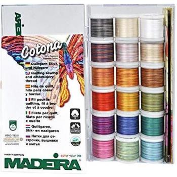 Clear Box Cotona No.50 Spools by Madeira 18x200m