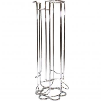 Fackelmann Porta Soporte Vertical en Acero Cromado para Cápsulas Dolce Gusto