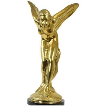 Exklusive Bronze Dekofigur Frau mit Flügeln