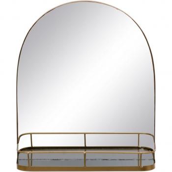 Oglinda murale 40 x 12 x 46,5 cm Metallica Dorata TU trasparente