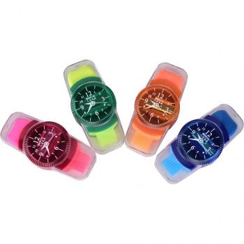 Kawaii Mini Novelty Wristwatch Pencil Sharpener with Eraser and Brush
