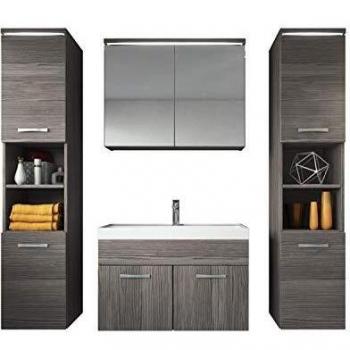 Mobile da bagno Paso XL 80cm Rovere Grigio