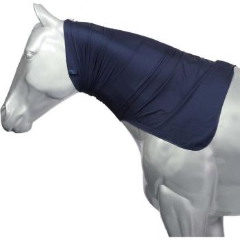 WeatherBeeta Navy Pferdedecke mit Stretch‑Halsteil