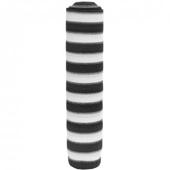 VidaXL Outdoor Privacy Net Anthracite and White 2x25 m HDPE 75 g/m²