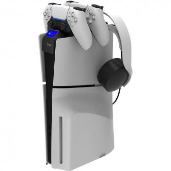 IPEGA Station Double PS5 Slim – Chargeur, support casque, LED