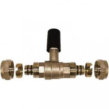Tubo Esfera 16 mm Empotrable: Válvula Multicapa Gris – No Requiere Prensa