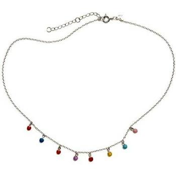 Collar Agatha Ruiz de la Prada plata Ley 925m 37 cm colgantes bolas esmaltadas