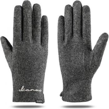Elastische Wildleder Winterhandschuhe für Männer Plus Plüsch Dicke Warme C62
