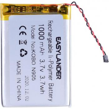Batería Li-Poly 3.7V 1000mAh MP4/PAD/DIY/Bluetooth compatible Kobo N905/N905c