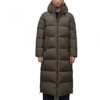 Ecoalf Binaia Parka for Women, Dark Bronze, Size M, Water‑Proof