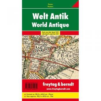 Antike Weltkarte. Poster