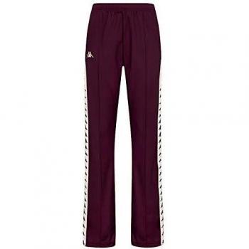 Pantalón Kappa Wastoria con snaps, color granate, talla XL