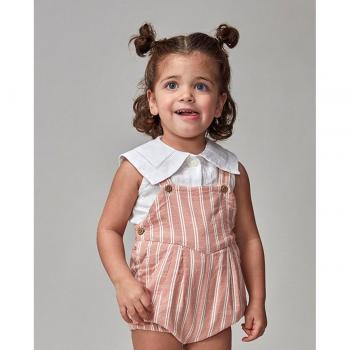 Blusa Baby Gocco Sin Mangas Cuello Grande Blanca