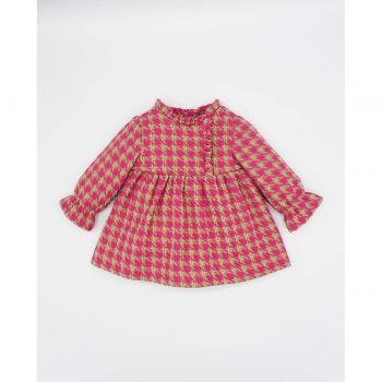 Lana Elegante Pata de Gallo Vestido Bebé Fina Ejerique
