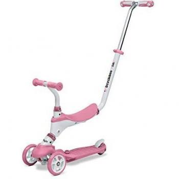 Scribble 5-in-1 Scooter con Design Unico, per Bambini da 1 a 5 Anni, Max 50 Kg, Colore Rosa