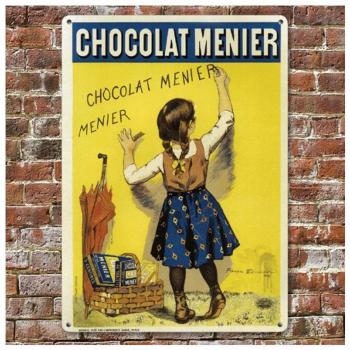 Mémorial Lily – Plaque Rétro Métallique – Saveur Chocolat Menier