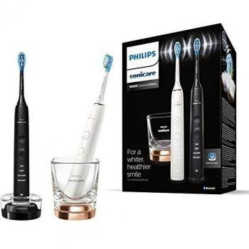 Philips Sonicare Elektrische Schallzahnbürste mit App, schwarz & roségold