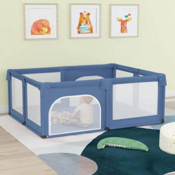 Parc pour Bébé Tissu Oxford 2 Portes Bleu Clair