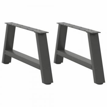 Pieds de table basse A 2 pcs couleur anthracite 60x(30-31) cm