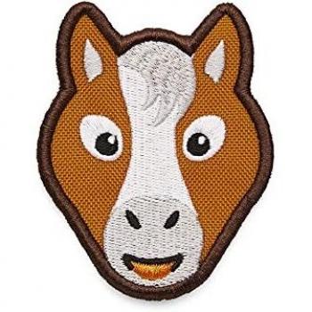 Affenzahn Pferd Klett Aufnäher