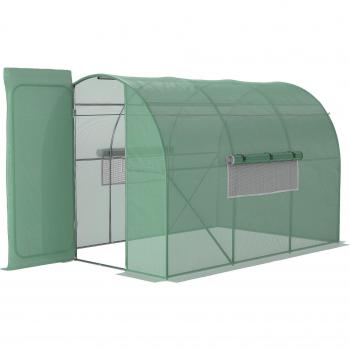 Invernadero de Jardín Grande Outsunny 3x2x2 m con Cubierta de PE